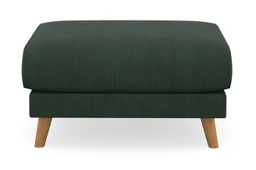 Trend Lyx Fotpall - Mörkgrön/Ek - Möbler - Stolar & fåtöljer - Pall & puff - Fotpall