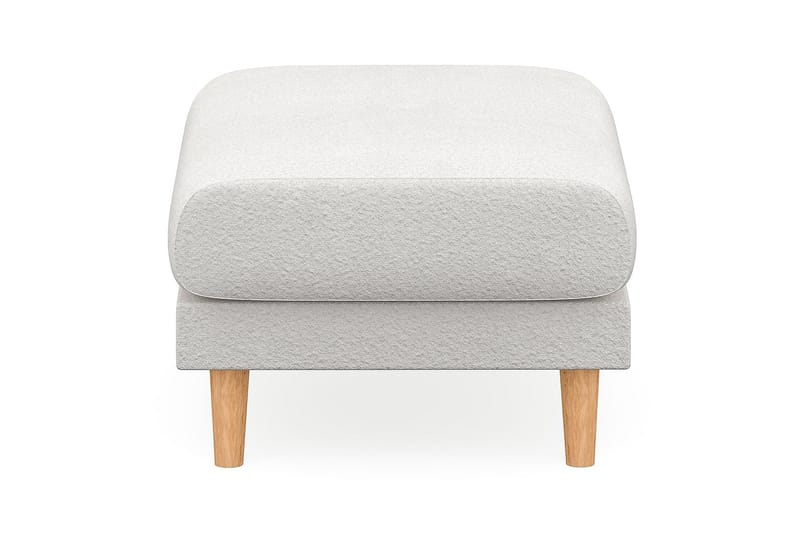 Trend Lyx Fotpall - Vit/Ek - Möbler - Stolar & fåtöljer - Pall & puff - Fotpall
