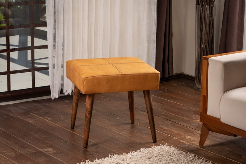 Urgnano Sittpall - Gul/Natur - Möbler - Stolar & fåtöljer - Pall & puff