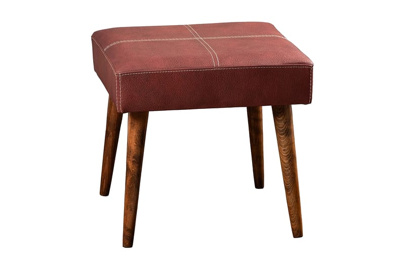 Urgnano Sittpall - Röd/Natur - Möbler - Stolar & fåtöljer - Pall & puff