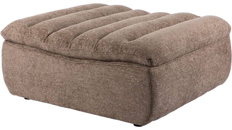 Valdoro Fotpall i tyg 120 cm, Mink