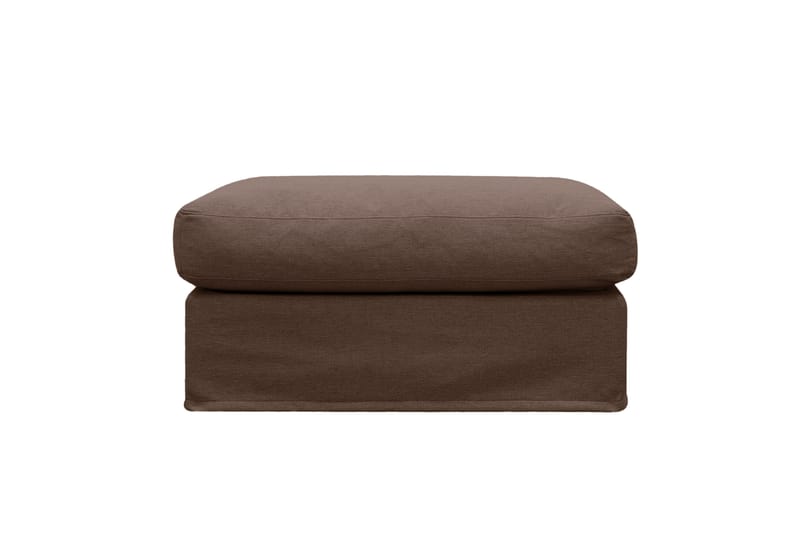 Valencia Fotpall med avtagbar och tvättbar klädsel - Mörkbrun - Möbler - Stolar & fåtöljer - Pall & puff - Fotpall