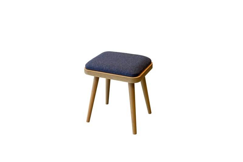 Valsot Sittpuff 40 cm, Ek/Mörkblå