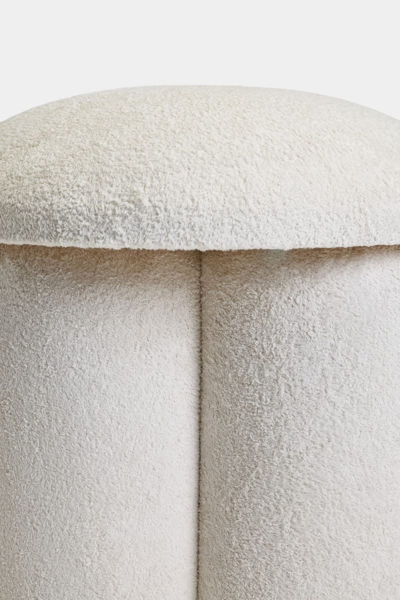 Vynor Sittpuff 45 cm Rund - Vit - Möbler - Stolar & fåtöljer - Pall & puff - Sittpuff