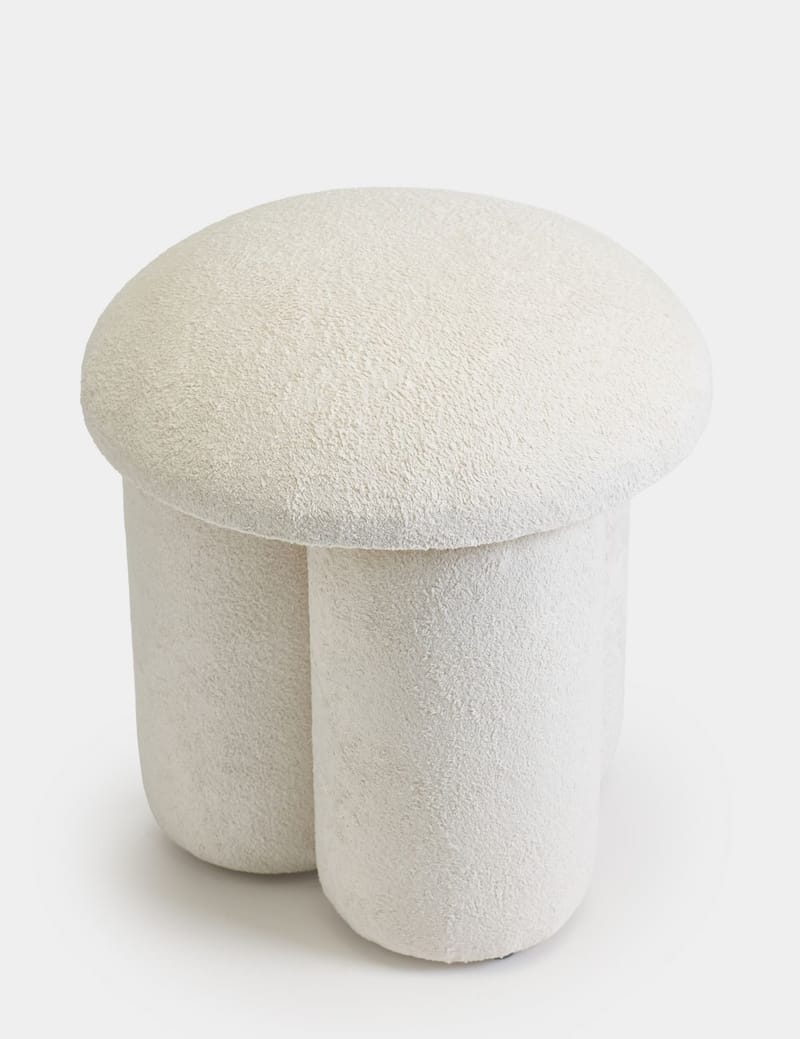 Vynor Sittpuff 45 cm Rund - Vit - Möbler - Stolar & fåtöljer - Pall & puff - Sittpuff