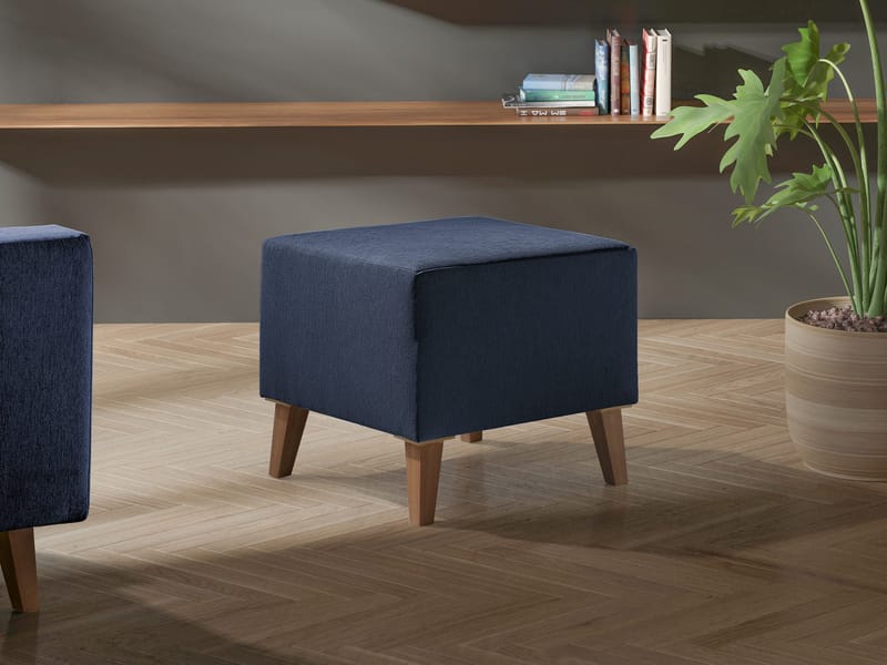 Waldsten Fotpall 51 cm - mörkblå - Möbler - Stolar & fåtöljer - Pall & puff - Fotpall