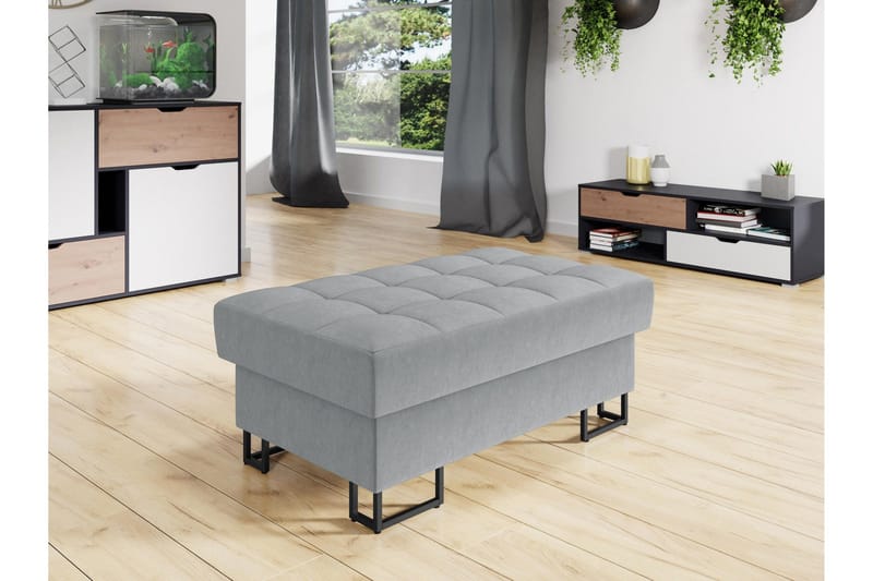 Warwick Fotpall 67 cm - Grå - Möbler - Stolar & fåtöljer - Pall & puff - Fotpall