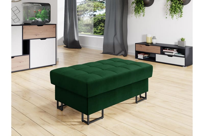 Warwick Fotpall 67 cm - Grön - Möbler - Stolar & fåtöljer - Pall & puff - Fotpall