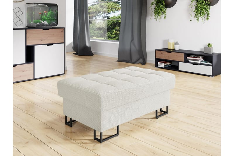 Warwick Sittpuff - Vit - Möbler - Stolar & fåtöljer - Pall & puff - Sittpuff