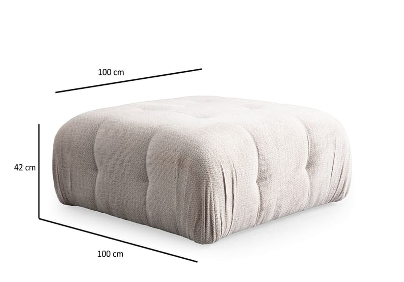 Yvara Sittpuff 100 cm - Beige - Möbler - Stolar & fåtöljer - Pall & puff - Sittpuff