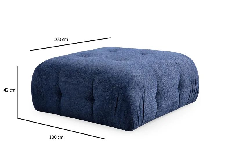 Yvara Sittpuff 100 cm - Marinblå - Möbler - Stolar & fåtöljer - Pall & puff - Sittpuff