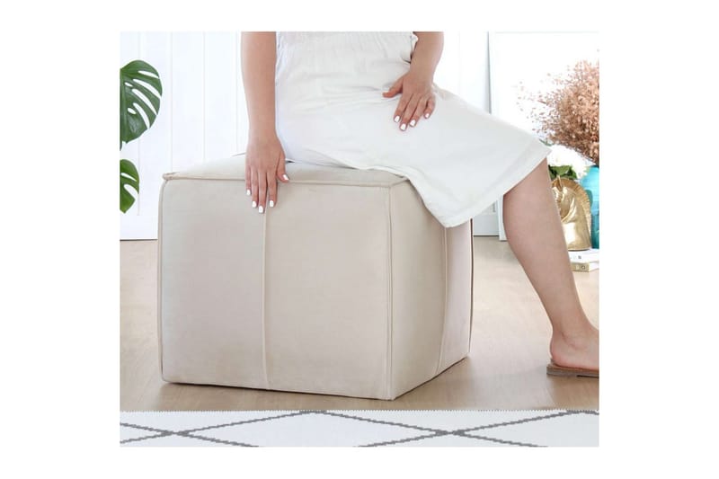 Zyra Sittpuff Utomhus 52 cm - Cream - Möbler - Stolar & fåtöljer - Pall & puff - Sittpuff