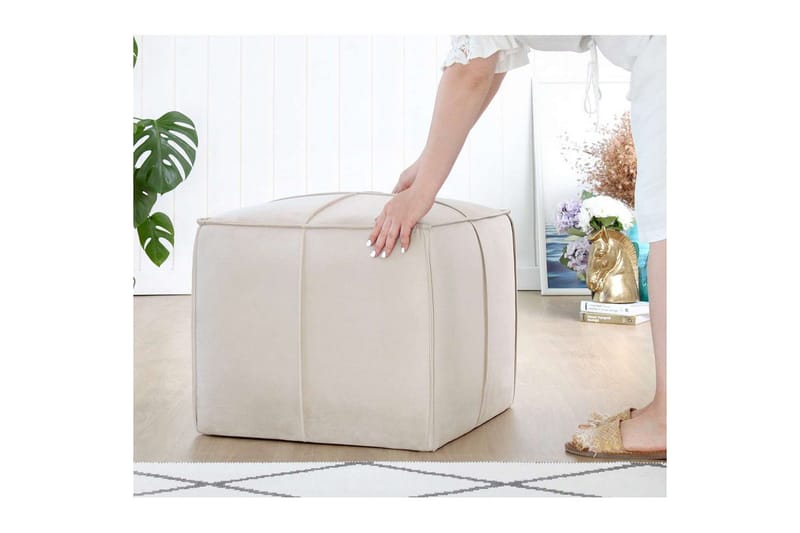 Zyra Sittpuff Utomhus 52 cm - Cream - Möbler - Stolar & fåtöljer - Pall & puff - Sittpuff