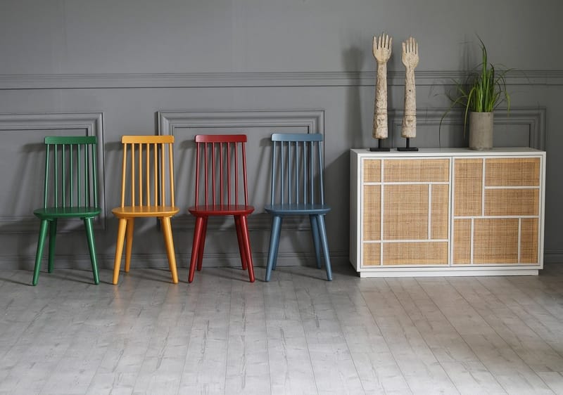 Pinnstol gul RAL1032 - Gul (RAL1032) - Möbler - Stolar & fåtöljer - Matstol & köksstol