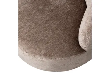 Popular Modern Rund Fåtölj i Chenille - Brun - Möbler - Stolar & fåtöljer - Fåtölj
