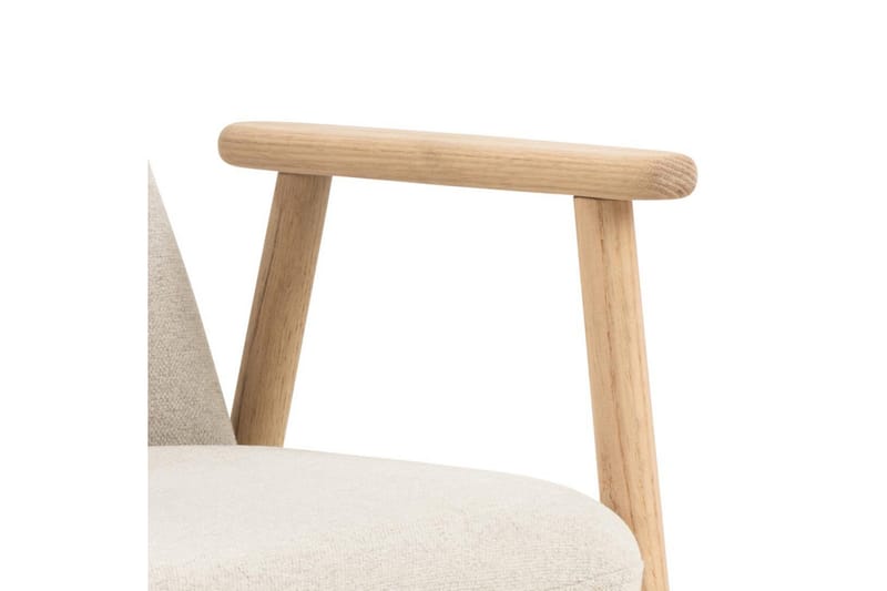 Reciclar Matstol i Bouclé med armstöd i ek trä - Beige - Möbler - Stolar & fåtöljer - Matstol & köksstol