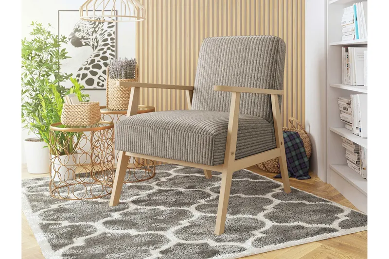 Retro Fåtölj - Beige - Möbler - Stolar & fåtöljer - Fåtölj