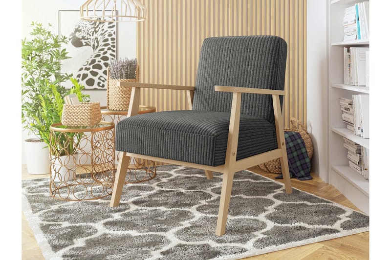 Retro Fåtölj - Grå - Möbler - Stolar & fåtöljer - Fåtölj