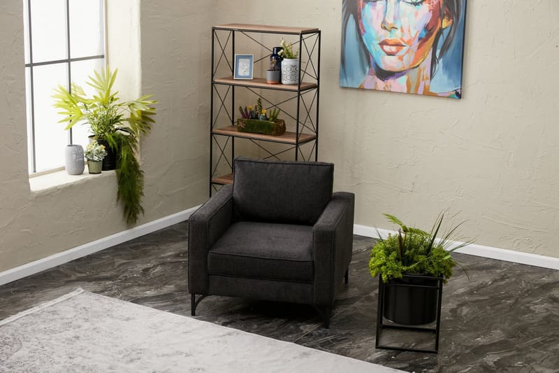 Retzow Fåtölj - Antracit - Möbler - Stolar & fåtöljer - Fåtölj