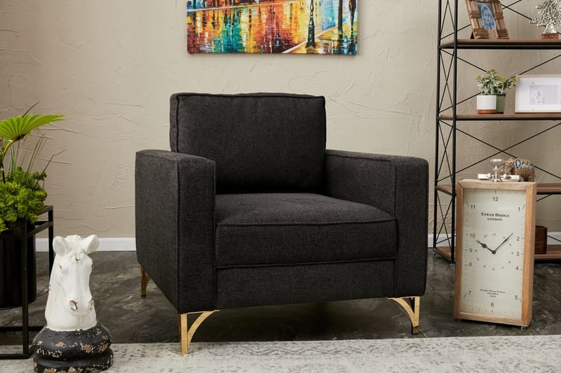 Retzow Fåtölj - Antracit - Möbler - Stolar & fåtöljer - Fåtölj