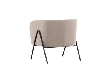 Rika Rund Fåtölj i Tyg - Beige - Möbler - Stolar & fåtöljer - Fåtölj