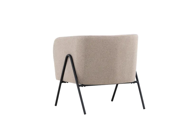 Rika Rund Fåtölj i Tyg - Beige - Möbler - Stolar & fåtöljer - Fåtölj