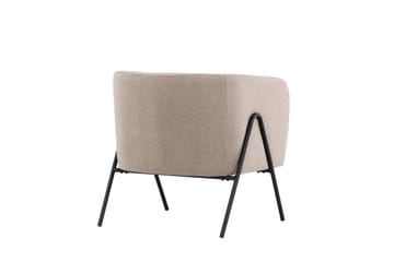 Rika Rund Fåtölj i Tyg - Beige - Möbler - Stolar & fåtöljer - Fåtölj