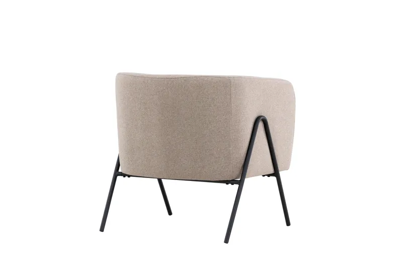 Rika Rund Fåtölj i Tyg - Beige - Möbler - Stolar & fåtöljer - Fåtölj