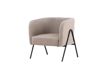 Rika Rund Fåtölj i Tyg - Beige - Möbler - Stolar & fåtöljer - Fåtölj