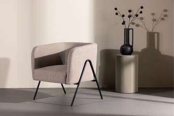Rika Rund Fåtölj i Tyg - Beige - Möbler - Stolar & fåtöljer - Fåtölj
