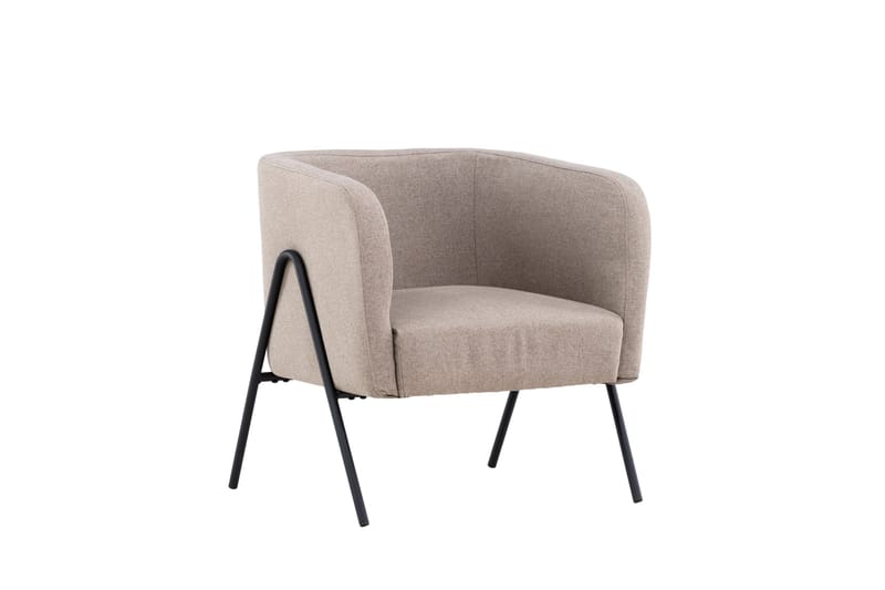 Rika Rund Fåtölj i Tyg - Beige - Möbler - Stolar & fåtöljer - Fåtölj