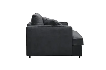 Rossita Extra Djup Fåtölj - Trenza 01, Svart Chenille - Möbler - Stolar & fåtöljer - Fåtölj