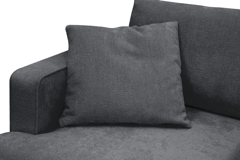 Rossita Extra Djup Fåtölj - Trenza 01, Svart Chenille - Möbler - Stolar & fåtöljer - Fåtölj