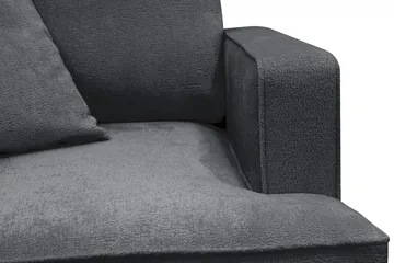 Rossita Extra Djup Fåtölj - Trenza 01, Svart Chenille - Möbler - Stolar & fåtöljer - Fåtölj
