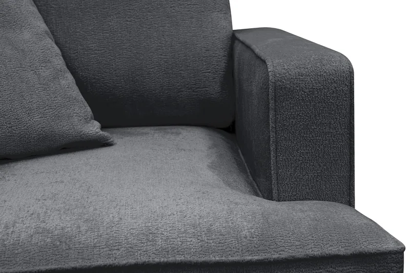 Rossita Extra Djup Fåtölj - Trenza 01, Svart Chenille - Möbler - Stolar & fåtöljer - Fåtölj
