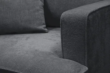 Rossita Extra Djup Fåtölj - Trenza 01, Svart Chenille - Möbler - Stolar & fåtöljer - Fåtölj