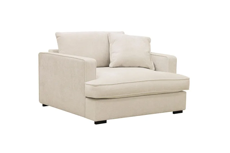 Rossita lyx Extra djup Fåtölj - Beige Chenille - Möbler - Stolar & fåtöljer - Fåtölj