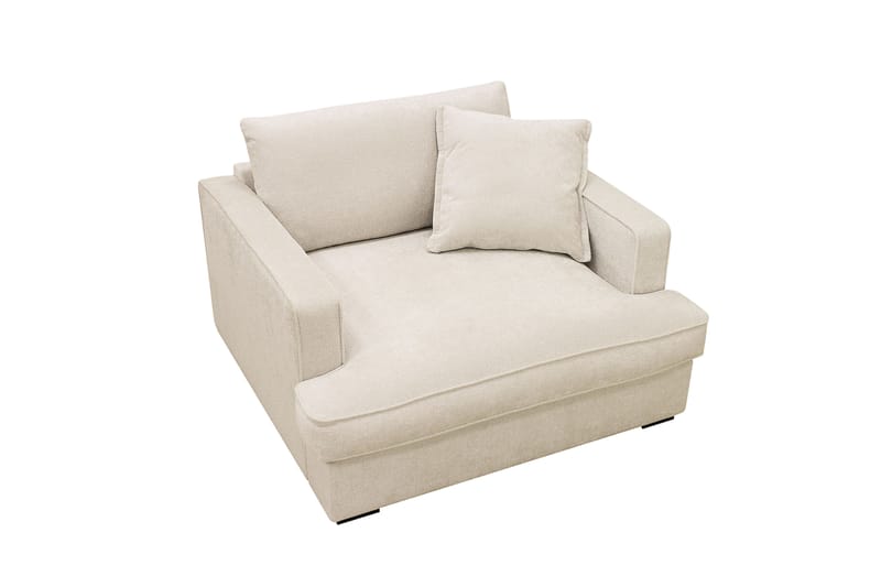 Rossita lyx Extra djup Fåtölj - Beige Chenille - Möbler - Stolar & fåtöljer - Fåtölj