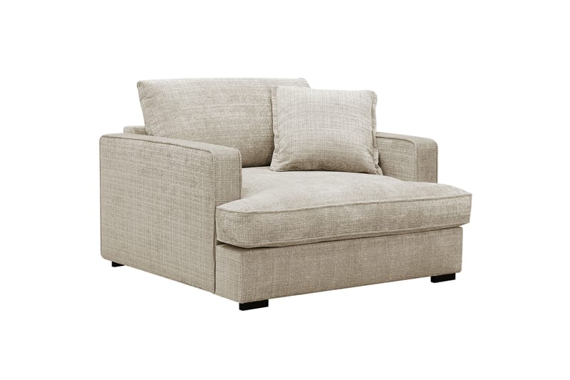 Rossita lyx Extra djup Fåtölj - Beige Chenille - Möbler - Stolar & fåtöljer - Fåtölj