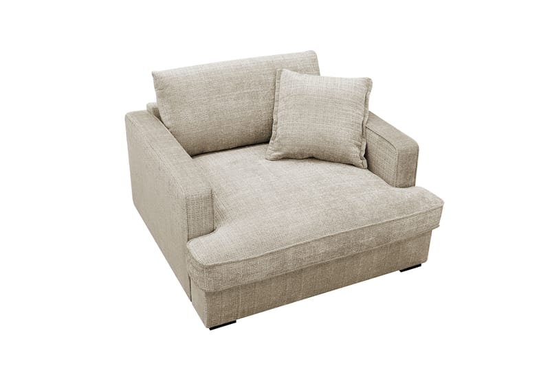 Rossita lyx Extra djup Fåtölj - Beige Chenille - Möbler - Stolar & fåtöljer - Fåtölj