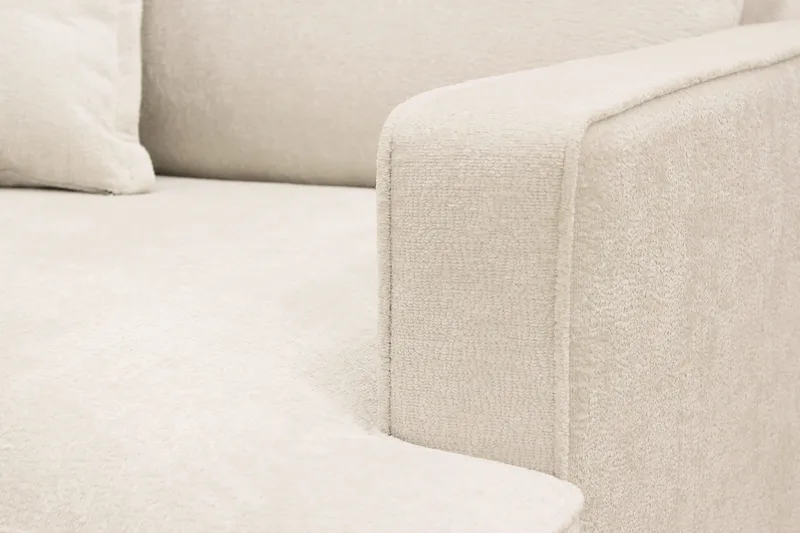 Rossita lyx Extra djup Fåtölj - Beige Chenille - Möbler - Stolar & fåtöljer - Fåtölj