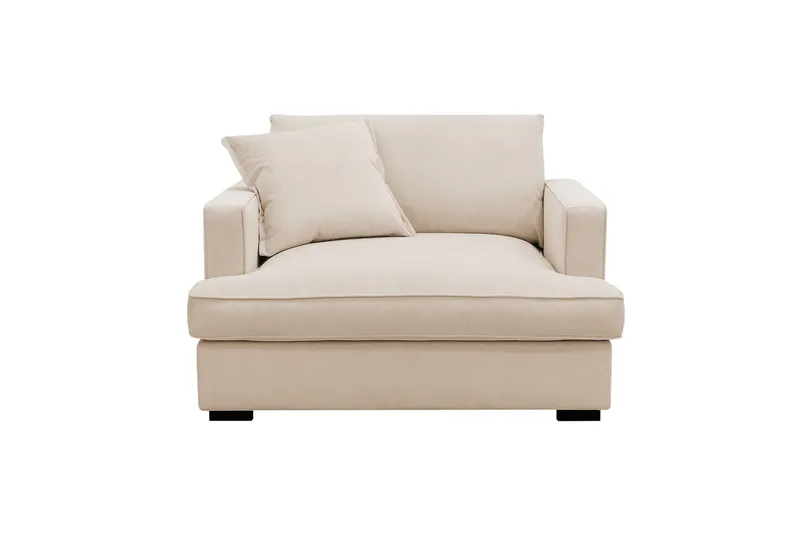 Rossita lyx Extra djup Fåtölj - Beige Manchester - Möbler - Stolar & fåtöljer - Fåtölj