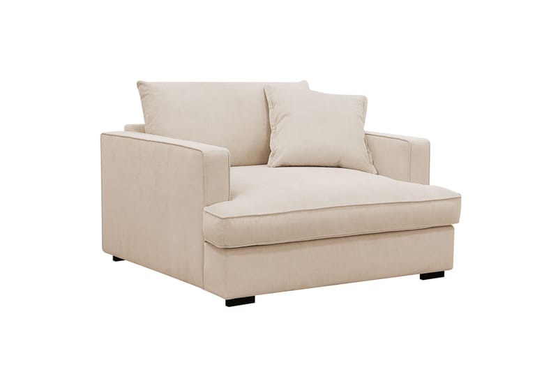Rossita lyx Extra djup Fåtölj - Beige Manchester - Möbler - Stolar & fåtöljer - Fåtölj