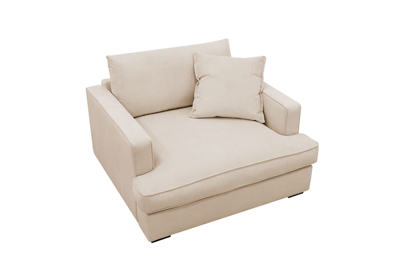 Rossita lyx Extra djup Fåtölj - Beige Manchester - Möbler - Stolar & fåtöljer - Fåtölj