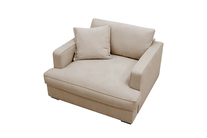 Rossita lyx Extra djup Fåtölj - Beige Tyg - Möbler - Stolar & fåtöljer - Fåtölj