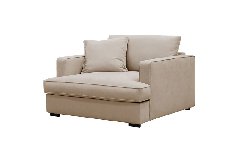 Rossita lyx Extra djup Fåtölj - Beige Tyg - Möbler - Stolar & fåtöljer - Fåtölj