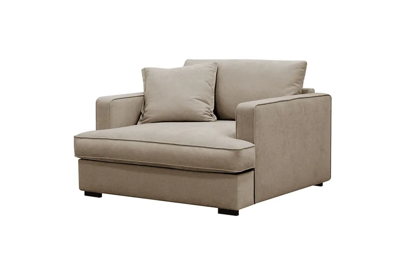 Rossita lyx Extra djup Fåtölj - Brun Tyg - Möbler - Stolar & fåtöljer - Fåtölj