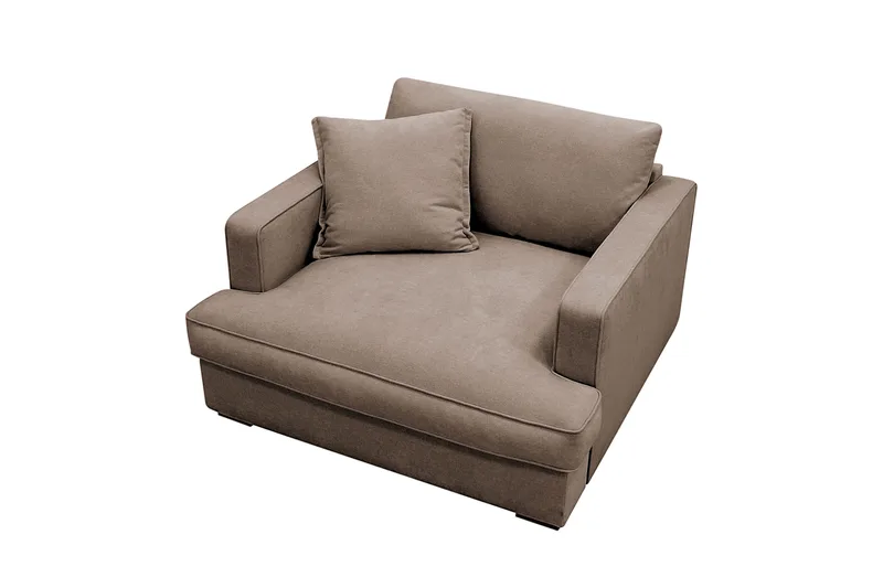 Rossita lyx Extra djup Fåtölj - Brun Tyg - Möbler - Stolar & fåtöljer - Fåtölj