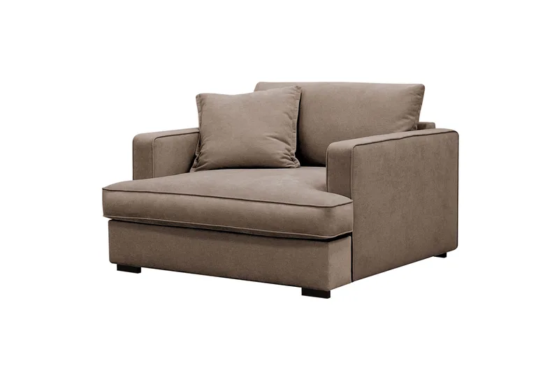 Rossita lyx Extra djup Fåtölj - Brun Tyg - Möbler - Stolar & fåtöljer - Fåtölj