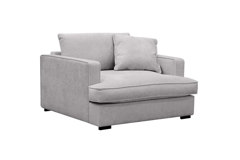 Rossita lyx Extra djup Fåtölj - Grå Chenille - Möbler - Stolar & fåtöljer - Fåtölj